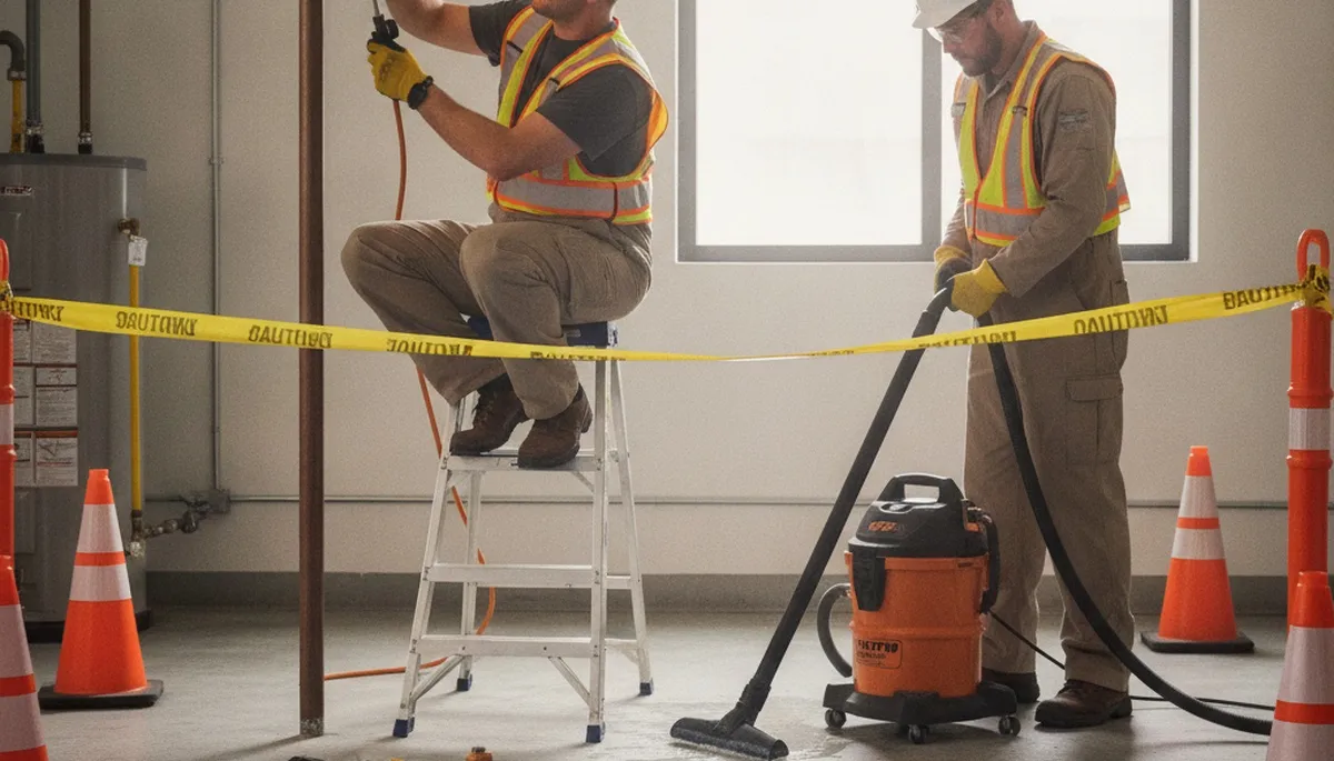 Emergency plumber in Ogden, UT repairing a burst pipe for fast 24/7 service