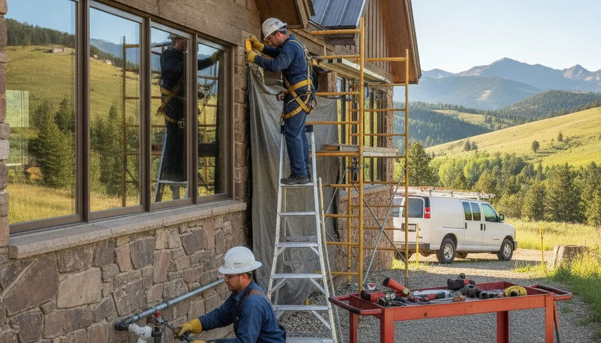 Plumber repairing pipe in Ogden, UT for local plumbing service