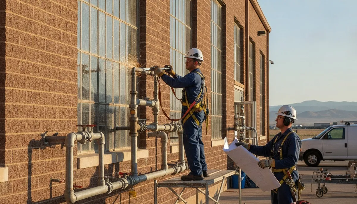 Ogden, UT plumber repairing a pipe for a local plumbing service