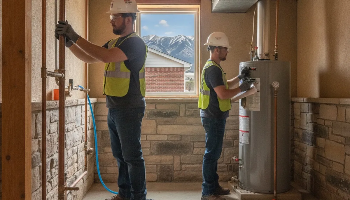 Plumber providing repair service in Ogden, UT for residential plumbing issues