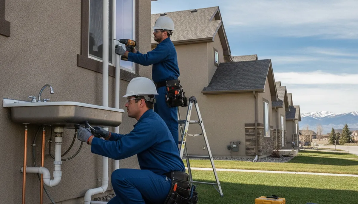 Plumber repairs a sink leak in Ogden, UT for plumbing repair service