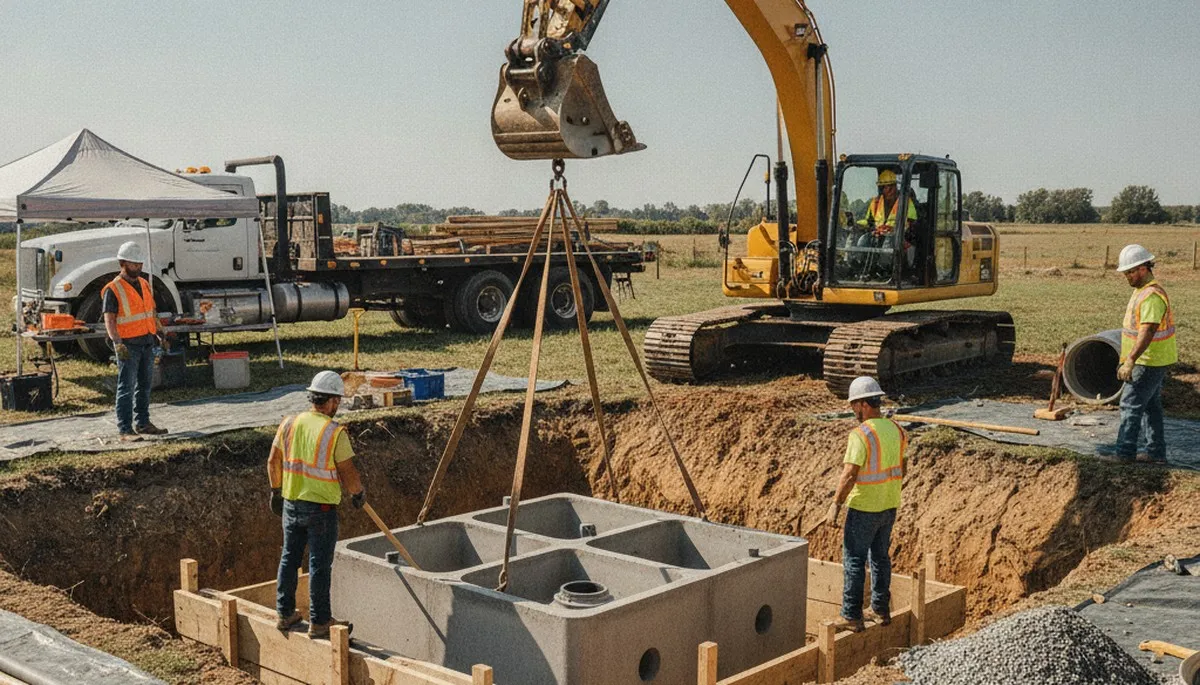 Septic tank installation in Ogden, UT by On Call Plumbers for residential plumbing service