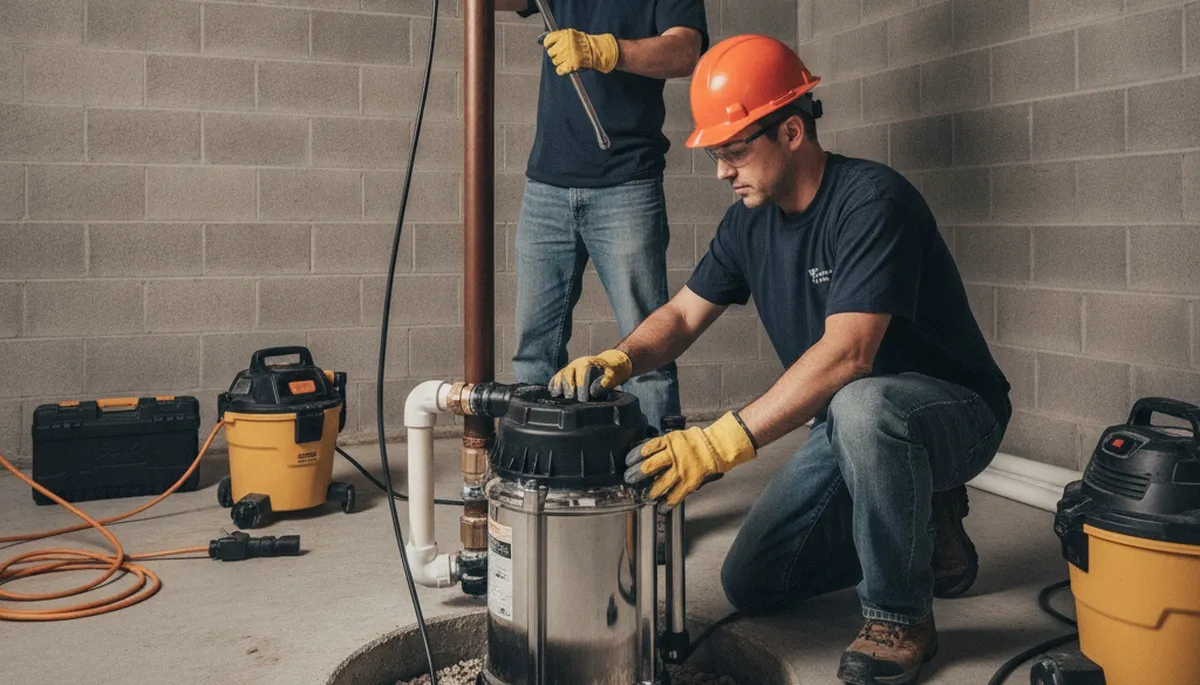 Sump pump installation for Ogden, UT homes to protect basements from spring moisture