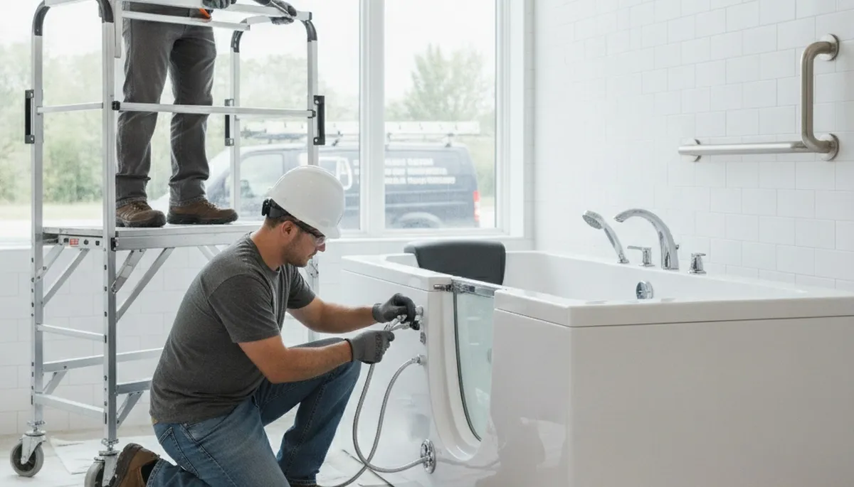 Walk-in tub installation for Ogden, UT home by local plumbing repair specialists